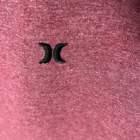 Hurley Mens LS Embroidered Logo Tee Color Red/Gray Size XXL - Picture 2 of 4